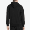 Sudadera con capucha y logotipo circular «Negra»