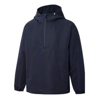 Sudadera con capucha y media cremallera MMQ «Azul marino»