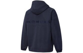 Sudadera con capucha y media cremallera MMQ «Azul marino»