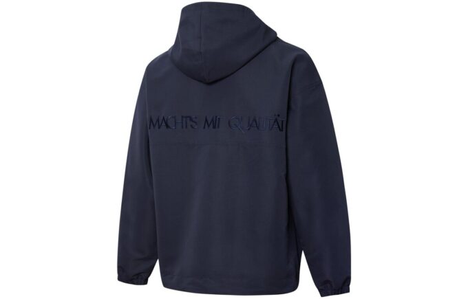 Sudadera con capucha y media cremallera MMQ «Azul marino»