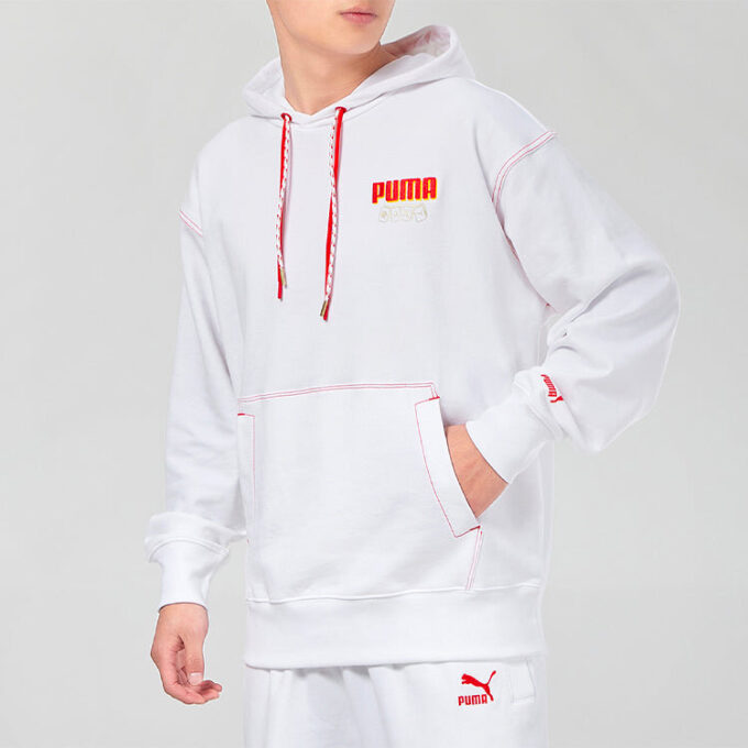 Sudadera con capucha YOTOX «Blanco Rojo Amarillo»