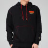 Sudadera con capucha YOTOX «Negro, rosa y verde»