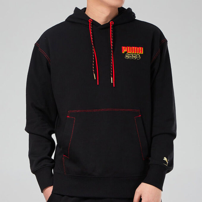 Sudadera con capucha YOTOX «Negro, rosa y verde»