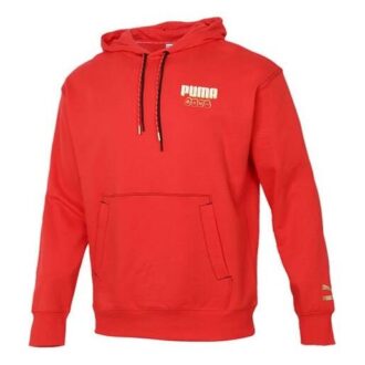 Sudadera con capucha YOTOX «Rojo, blanco y dorado»