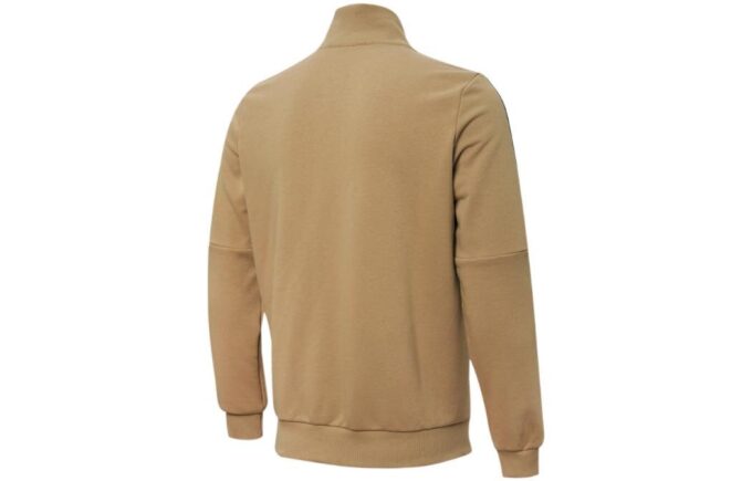 Sudadera con cremallera completa de felpa francesa Tape «Marrón»