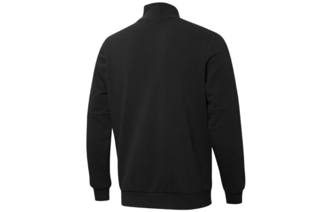 Sudadera con cremallera completa de felpa francesa Tape «Negra»