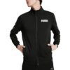 Sudadera con cremallera completa de felpa francesa Tape «Negra»