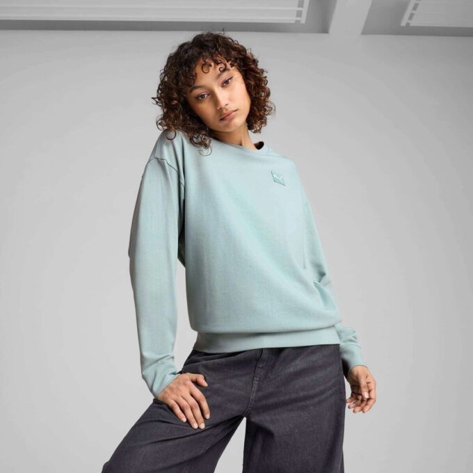 Sudadera con cuello redondo cómoda para mujer Elevated Essentials