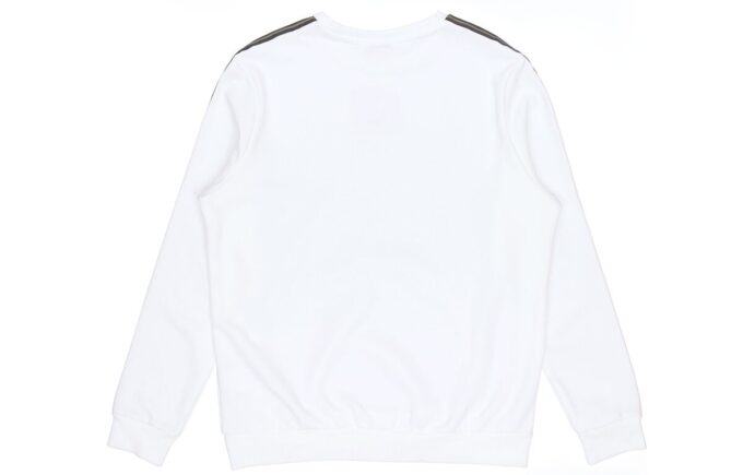 Sudadera con cuello redondo Metallic Nights «Blanco, negro y dorado»