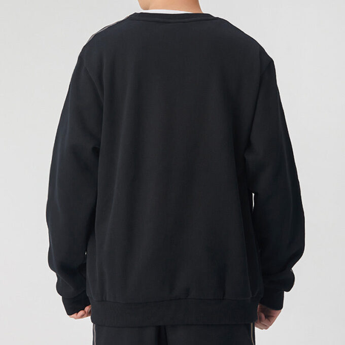 Sudadera con cuello redondo Metallic Nights «Negro Dorado»