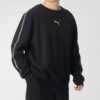 Sudadera con cuello redondo Metallic Nights «Negro Dorado»