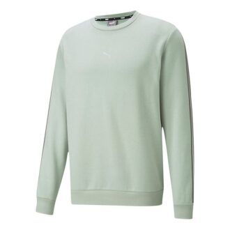 Sudadera con cuello redondo Metallic Nights «Verde oliva y blanco»