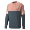 Sudadera con cuello redondo y bloques de color Power «Rosa»