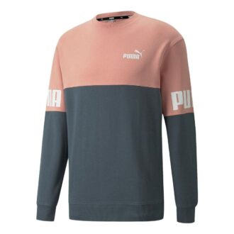 Sudadera con cuello redondo y bloques de color Power «Rosa»
