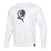 Sudadera con cuello redondo y estampado de juego «Blanco, negro y verde»