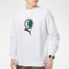 Sudadera con cuello redondo y estampado de juego «Blanco, negro y verde»