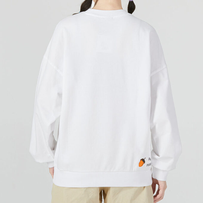 Sudadera con cuello redondo y mangas abullonadas FF (WMNS) «Blanca»