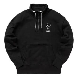 Sudadera con media cremallera PUMA x Ami «Negra»