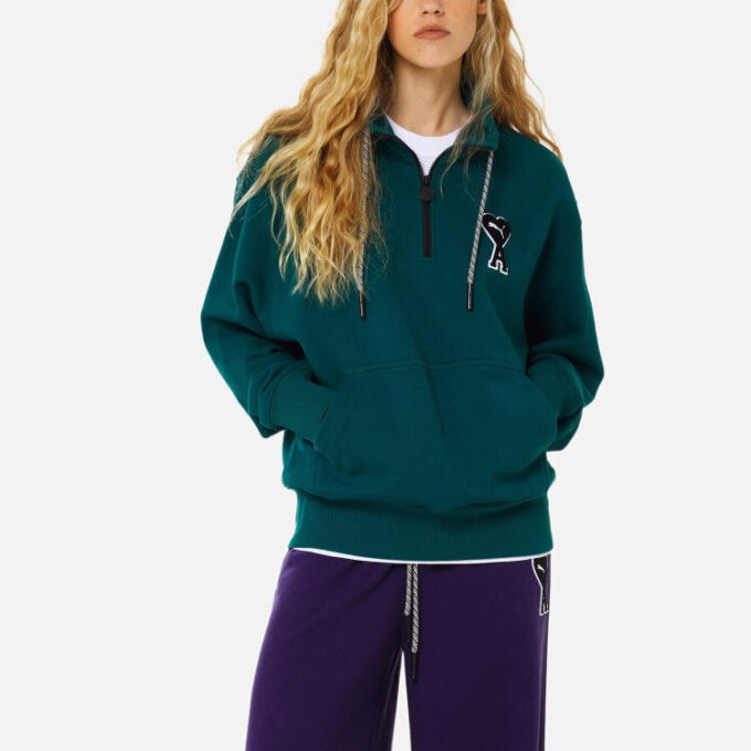 Sudadera con media cremallera PUMA x Ami «Verde»