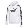 Sudadera corta con capucha amplificada (mujeres) «Blanca»