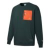 Sudadera de cuello redondo con bolsillo PUMA x Roaringwild «Verde oliva y naranja»