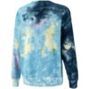 Sudadera de cuello redondo con efecto tie-dye MMQ «Azul»