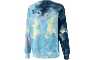 Sudadera de cuello redondo con efecto tie-dye MMQ «Azul»