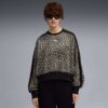 Sudadera de cuello redondo con estampado animal T7 Leopard Luxe para mujer