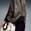 Sudadera de cuello redondo con estampado animal T7 Leopard Luxe para mujer