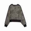 Sudadera de cuello redondo con estampado animal T7 Leopard Luxe para mujer