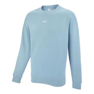 Sudadera de cuello redondo con logo pequeño «Azul»