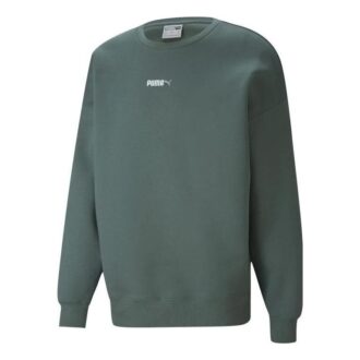 Sudadera de cuello redondo con logo pequeño «Verde»