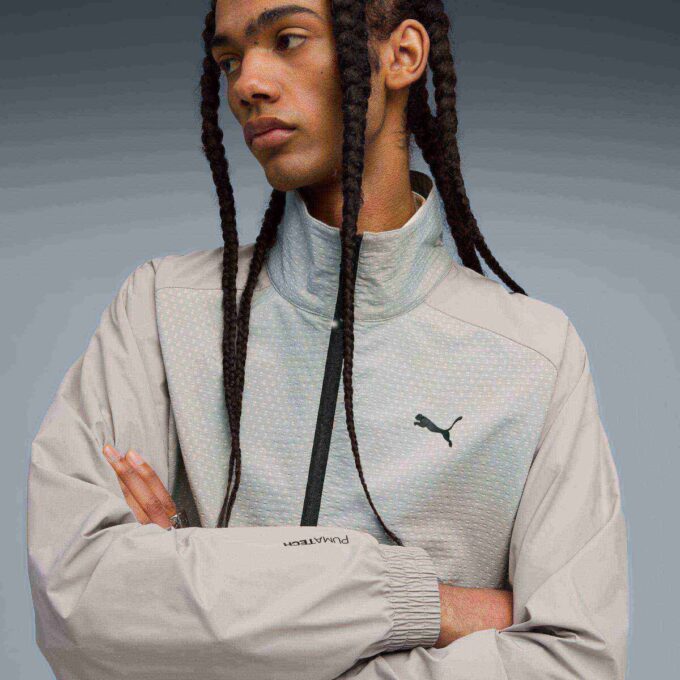 Sudadera de cuello redondo con media cremallera para hombre de PUMATECH