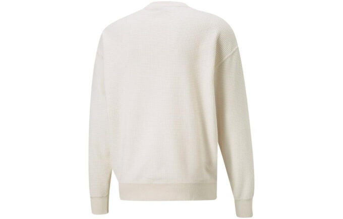 Sudadera de cuello redondo Downtown Waffle «Blanca»