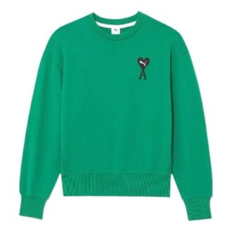 Sudadera de cuello redondo PUMA x Ami «Verde»