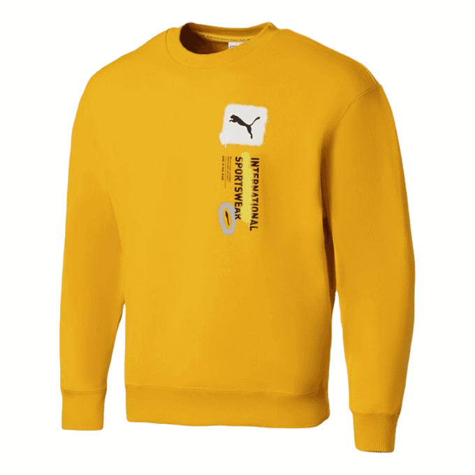 Sudadera deportiva Logo International «Amarillo»