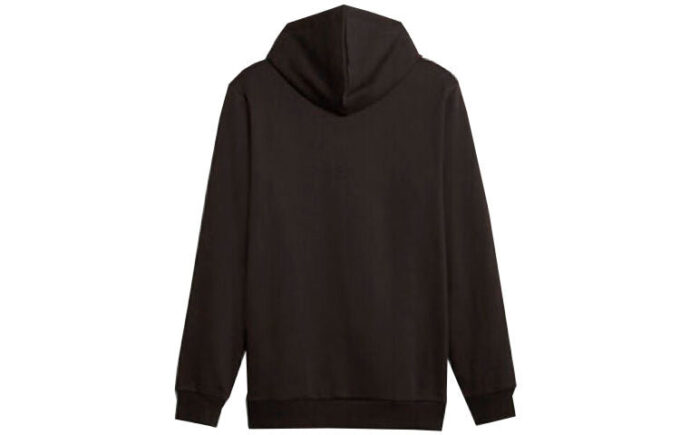 Sudadera deportiva Luxe Crew con logo bordado «Negra»