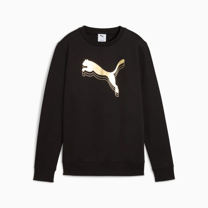Sudadera Essentials Metallic con cuello redondo para mujer Sudadera Essentials Metallic con cuello redondo para mujer
