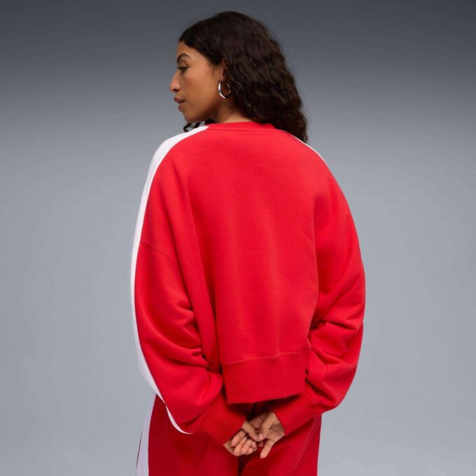Sudadera extragrande con cuello redondo para mujer T7 Sudadera extragrande con cuello redondo para mujer T7