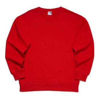 Sudadera informal de cuello redondo «Roja»