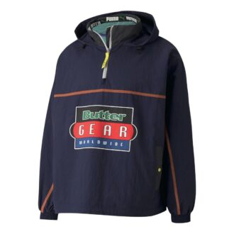 Sudadera ligera con capucha y media cremallera PUMA x Butter Goods «Azul marino»