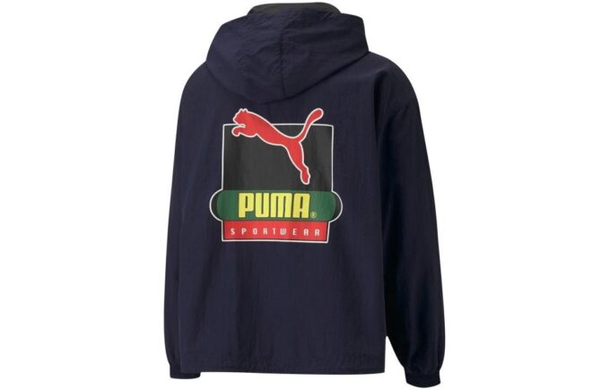 Sudadera ligera con capucha y media cremallera PUMA x Butter Goods «Azul marino»