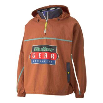 Sudadera ligera con capucha y media cremallera PUMA x Butter Goods «Marrón»