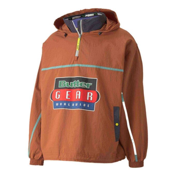 Sudadera ligera con capucha y media cremallera PUMA x Butter Goods «Marrón»