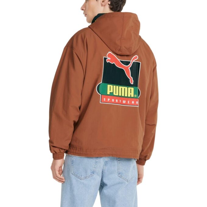 Sudadera ligera con capucha y media cremallera PUMA x Butter Goods «Marrón»