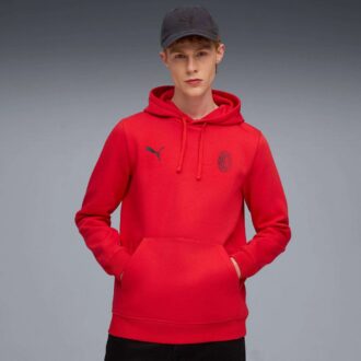 Sudadera polar con capucha de fútbol AC Milan Soccer Essentials para hombre
