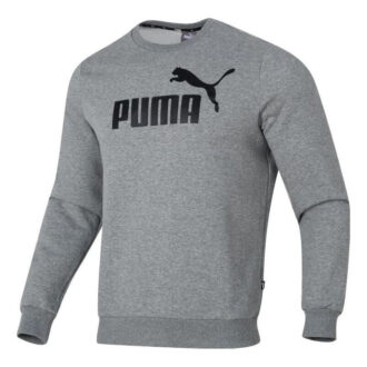 Sudadera polar con estampado de letras «Gris y negro»