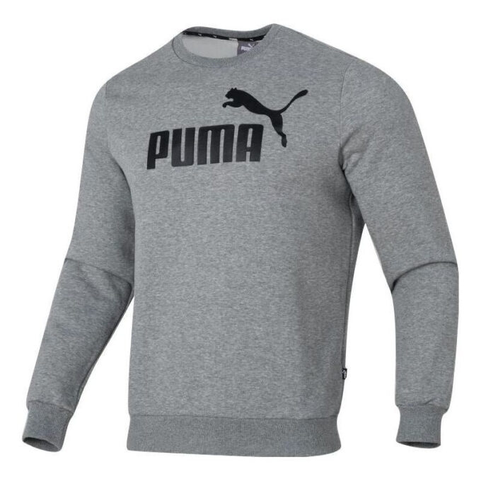 Sudadera polar con estampado de letras «Gris y negro»