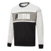 Sudadera retro de corte regular «Negro, blanco y gris»