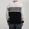 Sudadera retro de corte regular «Negro, blanco y gris»